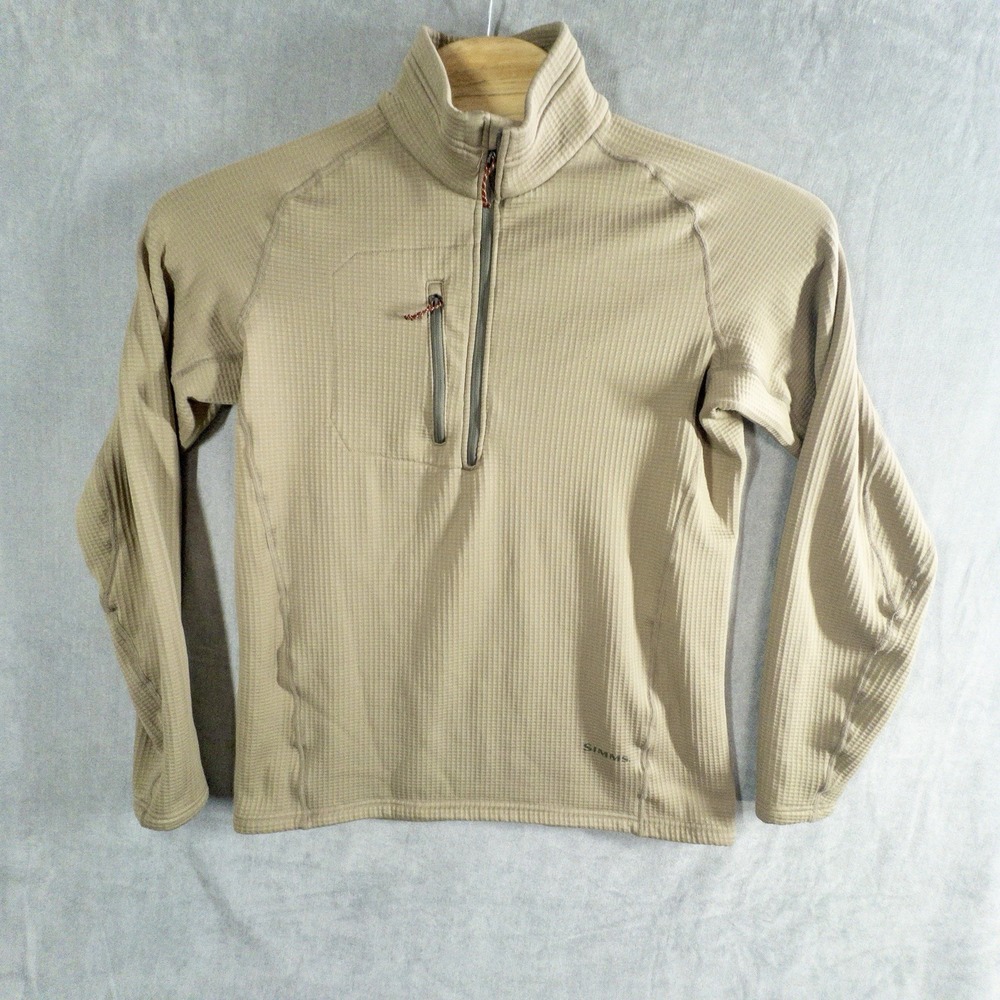 Simms Fishing Qtr Zip Fleece Thermal Mens Large Outdoors Fly‎ Fishing Gorpcore
